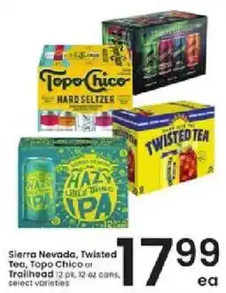 Albertsons Sierra Nevada, Twisted Tea, Topo Chico or Trailhead offer