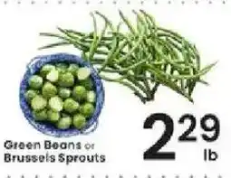 Albertsons Green Beans or Brussels Sprouts offer