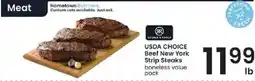 Albertsons Double Ranch Beef New York Strip Steaks offer