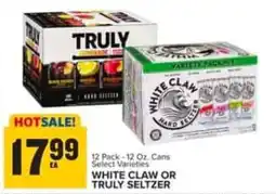 Food Lion White Claw or Truly Seltzer offer