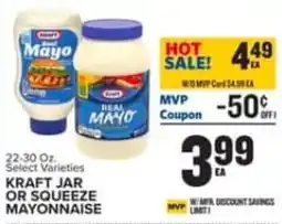 Food Lion Kraft jar or squeeze mayonnaise offer