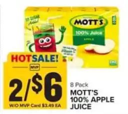 Food Lion Mott's 100% Apple Juice offer