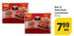 Albertsons Bar-s deli style lunchmeat offer
