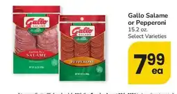 Albertsons Gallo Salame or Pepperoni offer