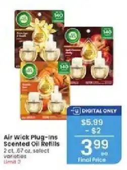 Albertsons Air Wick Plug-ins Scented Oil Refills offer