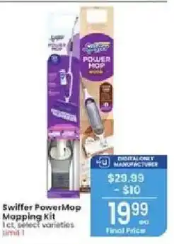 Albertsons Swiffer PowerMop Mapping Kit offer