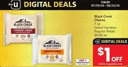Albertsons Black Creek Cheddar Cheese offer