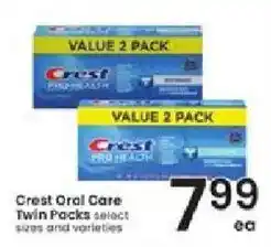 Albertsons Crest Oral Care Twin Packs offer