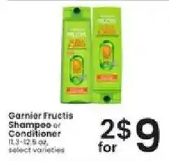 Albertsons Garnier Fructis Shampoo or Conditioner offer