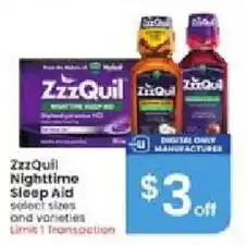 Albertsons ZzzQuil Nighttime Sleep Aid offer