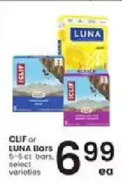 Albertsons Clif or Luna bars offer