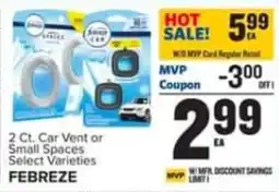 Food Lion Febreze 2 Ct. Car Vent or Small Spaces offer