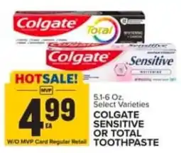 Food Lion Colgate sensitive or total toothpaste offer