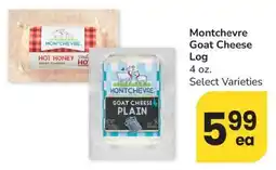 Albertsons Montchevre goat cheese log offer