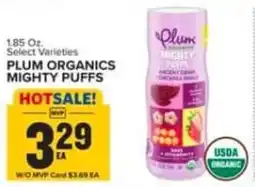 Food Lion Plum Organics Mighty Puffs offer