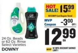 Food Lion Downy beads or rinse select varieties offer