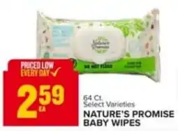 Food Lion Nature's Promise Baby Wipes offer