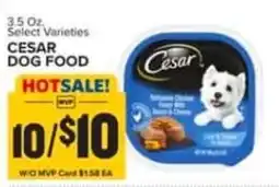 Food Lion Cesar dog food offer