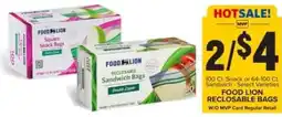 Food Lion Food lion reclosable bags offer