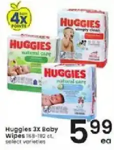 Albertsons Huggies 3X Baby Wipes offer