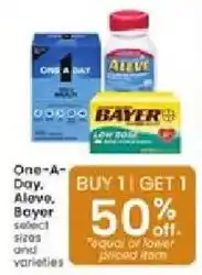 Albertsons One-A-Day, Alve, Bayer offer