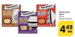 Albertsons Tofurky deli slices offer