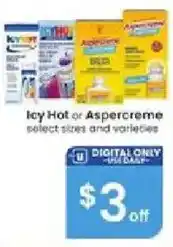 Albertsons Icy Hot or Aspercreme offer