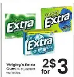 Albertsons Wrigley's Extra Gum offer