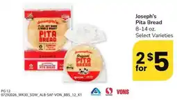 Albertsons Joseph's pita bread offer