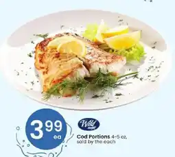 Albertsons Wild caught Cod Portions offer