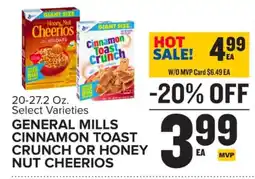 Food Lion General Mills Cinnamon Toast Crunch or Honey Nut Cheerios offer