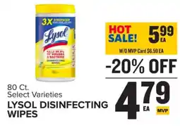 Food Lion Lysol disinfecting wipes offer