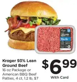 Kroger Kroger 93% Lean Ground Beef offer