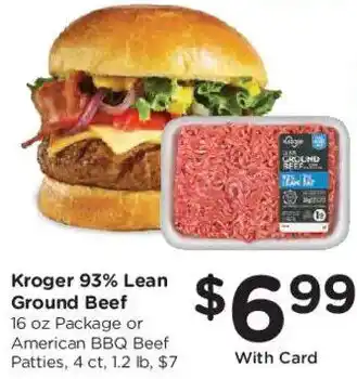 Kroger 93% Lean Ground Beef
