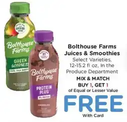 Kroger Bolthouse Farms Juices & Smoothies offer