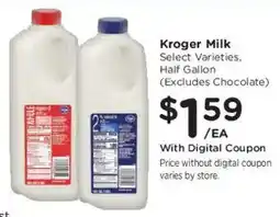 Kroger Kroger Milk offer