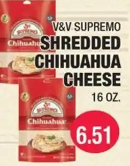 Carnicerias Jimenez V&V supremo shredded chihuahua cheese offer