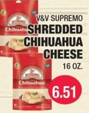 Carnicerias Jimenez V&V supremo shredded chihuahua cheese offer