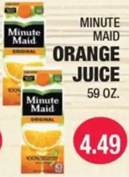 Carnicerias Jimenez Minute Maid orange juice offer