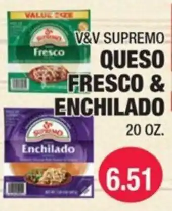 V&V Supremo queso fresco & enchilado