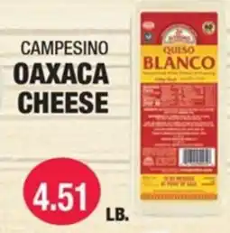 Carnicerias Jimenez Campesino oaxaca cheese offer