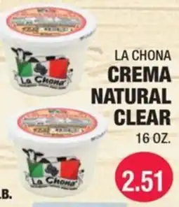 Carnicerias Jimenez La Chona crema natural clear offer