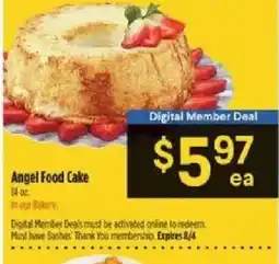 Bashas' Angel Food Cake offer