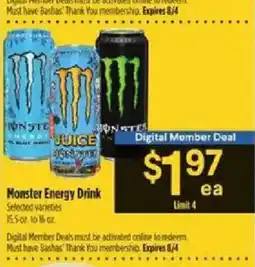 Bashas' Monster Energy Drink offer