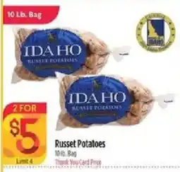 Bashas' Idaho russet potatoes offer