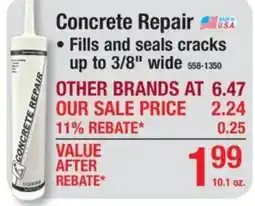 Menards Concrete Repair offer