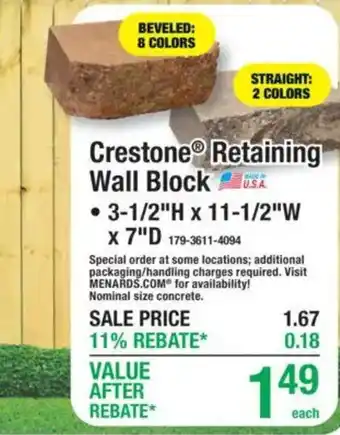 Crestone Retaining Wall Block