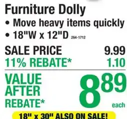 Menards Furniture Dolly offer