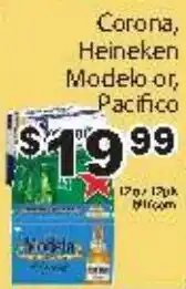 Fine Fare Corona, Heineken, Modelo or Pacifico offer