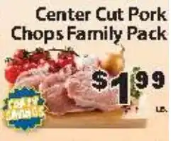 Fine Fare Center Cut Pork Chops Family Pack offer